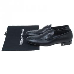 مملوكة مسبقًا Louis Vuitton Black Leather Griffith Loafers Size 41.5