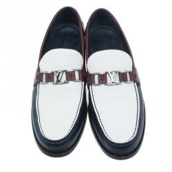 Pre Owned حذاء لوي فيتون ميجور جلد ثلاثي اللون مقاس 42.5