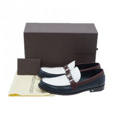 Pre Owned حذاء لوي فيتون ميجور جلد ثلاثي اللون مقاس 42.5