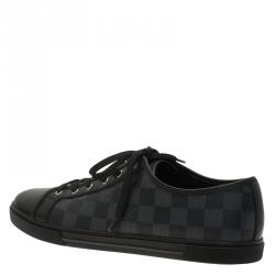 Louis Vuitton Damier Graphite Canvas and Leather Sneakers Size 42