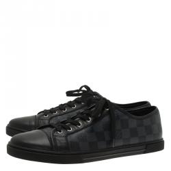 Louis Vuitton Damier Graphite Canvas and Leather Sneakers Size 42