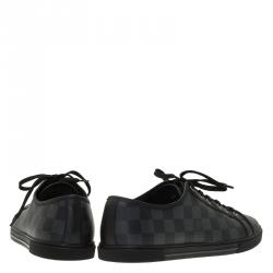 Louis Vuitton Damier Graphite Canvas and Leather Sneakers Size 42