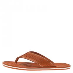 Pre Owned صندل بإصبع لوي فيتون إيبانيما جلد ومطاط برتقالي مقاس 42.5