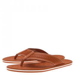 Pre Owned صندل بإصبع لوي فيتون إيبانيما جلد ومطاط برتقالي مقاس 42.5