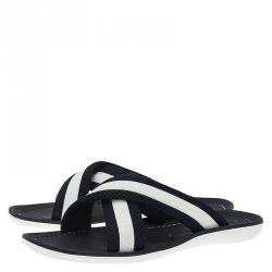 مملوكة مسبقًا Louis Vuitton Two Tone Criss Cross Sandals Size 42.5