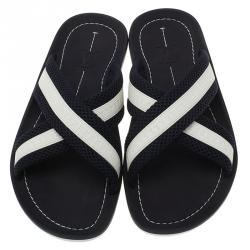 مملوكة مسبقًا Louis Vuitton Two Tone Criss Cross Sandals Size 42.5