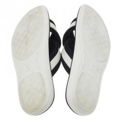 مملوكة مسبقًا Louis Vuitton Two Tone Criss Cross Sandals Size 42.5