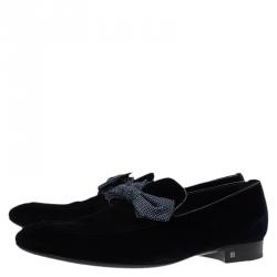 Louis Vuitton Blue Velvet Tuxedo Bow Loafers Size 43 Louis Vuitton | TLC