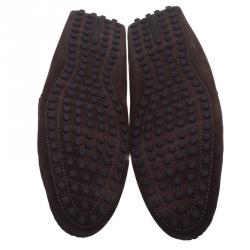 مملوكة مسبقًا حذاء لوفرز لوي فيتون سويدي ثنائى اللون مقاس 42.5