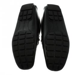مملوكة مسبقًا Louis Vuitton Black Leather Monte Carlo Loafers Size 40