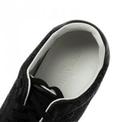 Louis Vuitton Grey Damier Pattern Textile And Leather Run Away Sneakers Size 40.5