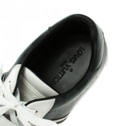 Louis Vuitton Monochrome Damier Graphite Canvas And Leather Sneakers Size 42.5