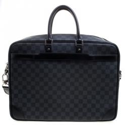 مملوكة مسبقًا حقيبة سفر لوي فيتون بورت دوكيمنت فوياج كانفاس دامييه غرافايت