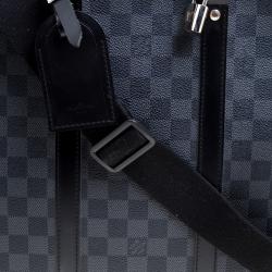 مملوكة  مسبقًا حقيبة سفر لوي فيتون بورت دوكيمنت فوياج كانفاس دامييه غرافايت
