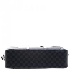 مملوكة مسبقًا حقيبة سفر لوي فيتون بورت دوكيمنت فوياج كانفاس دامييه غرافايت