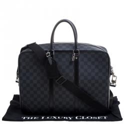 مملوكة مسبقًا حقيبة سفر لوي فيتون بورت دوكيمنت فوياج كانفاس دامييه غرافايت