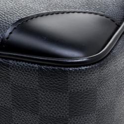 مملوكة مسبقًا حقيبة سفر لوي فيتون بورت دوكيمنت فوياج كانفاس دامي يه غرافايت