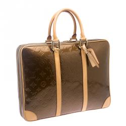 Louis Vuitton Bronze Monogram Vernis Vandam Briefcase