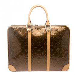 Louis Vuitton Bronze Monogram Vernis Vandam Briefcase