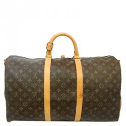 Pre Owned Louis Vuitton Monogram Canvas Keepall Bandouliere 50