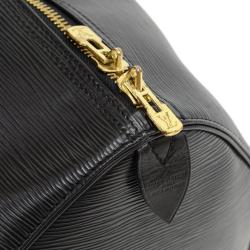Pre Owned Louis Vuitton Black Epi Leather Keepall 45