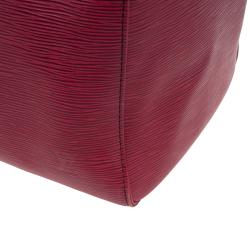 Pre Owned Louis Vuitton Red Epi Leather Keepall 50