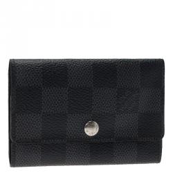 Pre Owned Louis Vuitton Damier Graphite 6 Keys Holder