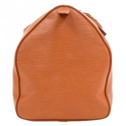 Pre Owned Louis Vuitton Cipango Gold Epi Leather Keepall 55