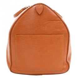 Pre Owned Louis Vuitton Cipango Gold Epi Leather Keepall 55