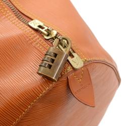 Pre Owned Louis Vuitton Cipango Gold Epi Leather Keepall 55