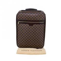 Pre Owned Louis Vuitton Damier Ebene Canvas Pegase 45 Luggage
