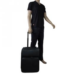 Pre Owned Louis Vuitton Black Taiga Leather Pegase 55 Luggage