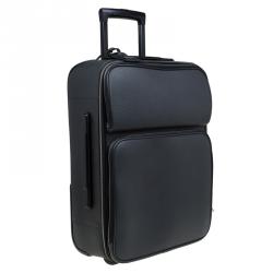 Pre Owned Louis Vuitton Black Taiga Leather Pegase 55 Luggage