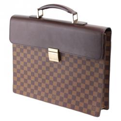 مملوكة مسبقًا حقيبة عمل لوي فيتون ايلتونا كانفاس دامييه أيبين GM