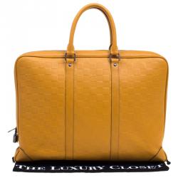 Pre Owned Louis Vuitton Solar Damier Infini Leather Porte Documents Voyage Briefcase