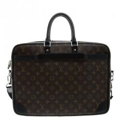 Louis Vuitton Monogram Macassar Canvas Porte-Documents Voyage Suitcase