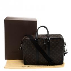 Louis Vuitton Monogram Macassar Canvas Porte-Documents Voyage Suitcase
