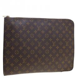 Pre Owned Louis Vuitton Monogram Canvas Porte Document Holder