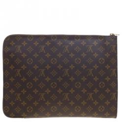 Pre Owned Louis Vuitton Monogram Canvas Porte Document Holder