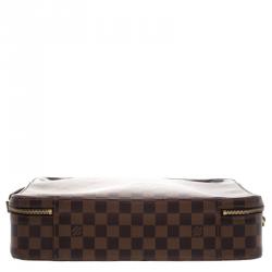 مملوكة مسبقًا Louis Vuitton Damier Ebene Canvas Porte Ordinateur Sabana Bag