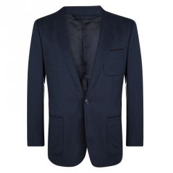 Pre Owned Maison Martin Margiela Navy Blue Wool Suit XXL