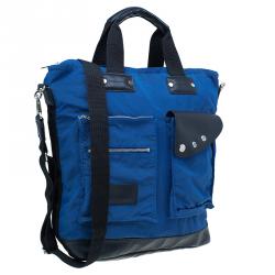 Marc by Marc Jacobs Blue Nylon Double Pocket Messenger Bag