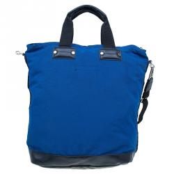 Marc by Marc Jacobs Blue Nylon Double Pocket Messenger Bag