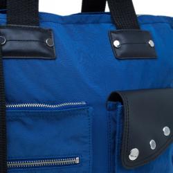 Marc by Marc Jacobs Blue Nylon Double Pocket Messenger Bag