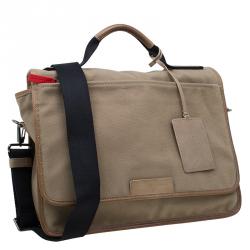 Marc by Marc Jacobs Beige Canvas Messenger Bag