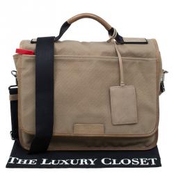 Marc by Marc Jacobs Beige Canvas Messenger Bag