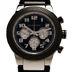 Mauboussin Black Stainless Steel First Day Men's Wristwatch 42MM