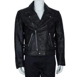 Pre Owned جاكيت رجالي أم سي كيو باي اليكساندر ماكوين بايكر جلد L