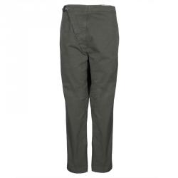 Pre Owned McQ by Alexander McQueen Olive Green Leather Buckle Utility Pants S