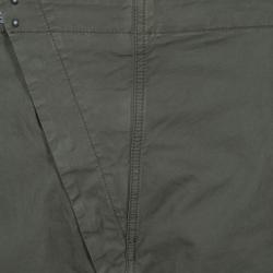 مملوكة مسبقًا McQ by Alexander McQueen Olive Green Leather Buckle Utility Pants S